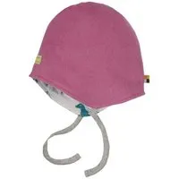 loud proud loud + proud Babys & Kinder Wendemütze aus Baumwoll-Fleece, GOTS-zertifiziert, Grape (rosa), – Produktbild 1 von 1