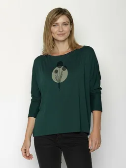 GreenBomb GREENBOMB Nature Allium Simper - Gemütliches Longsleeve aus Viskose (LENZING ECOVERO) Mix / hochwertiger Print / Fair & Vegan – Produktbild 1 von 1