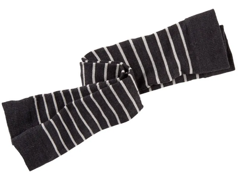 grödo Kinder Leggings Schurwolle Baumwolle (kbA) anthrazit-geringelt Gr.7-8, Grau, mehrfarbig, – Produktbild 1 von 2