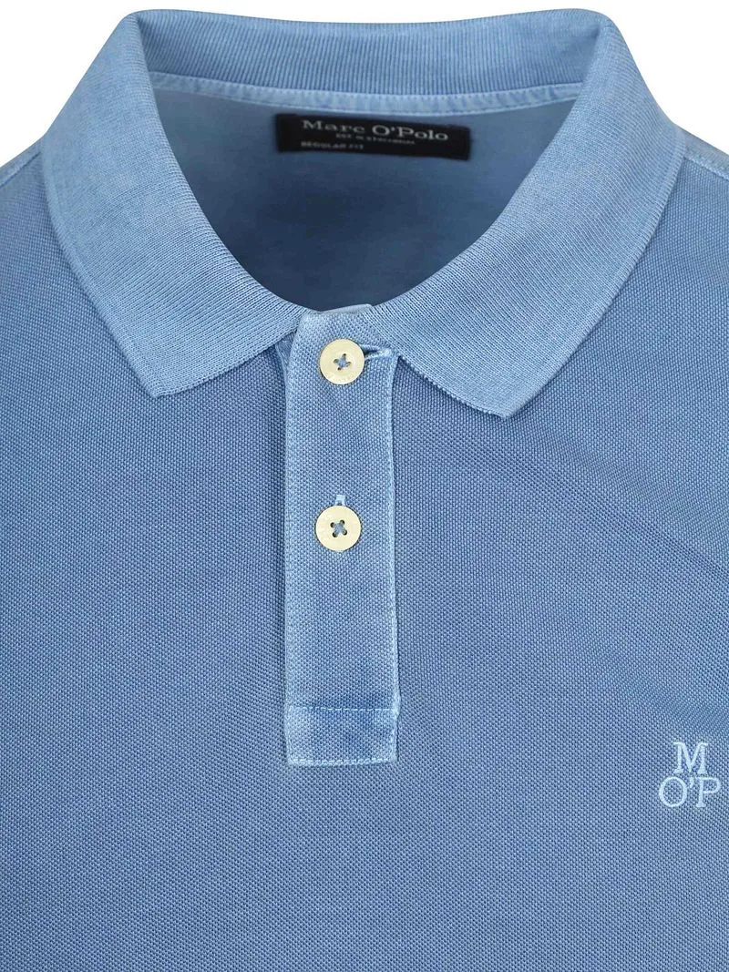 Marc O'Polo Marc O'Polo Poloshirt Piqué Provincial Blau - Größe M, Blau, – Produktbild 4 von 5