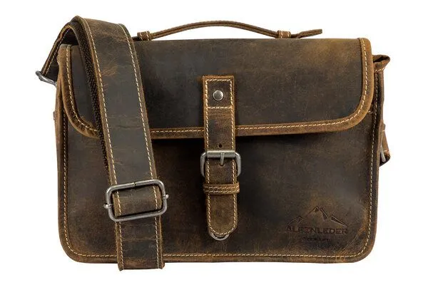 Alpenleder Alpenleder Messenger Bag CRUISER, Old havanna, – Produktbild 4 von 4