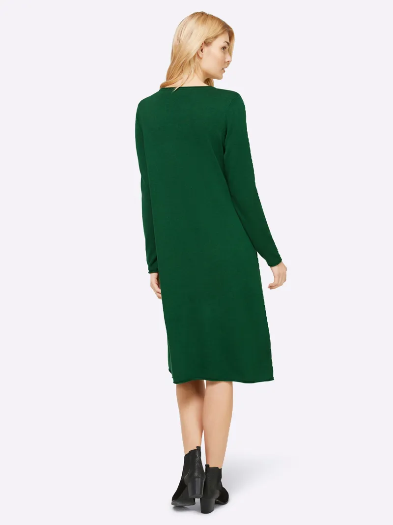 heine Strickkleid moos, Moos, – Produktbild 1 von 2