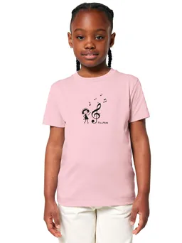 FellHerz Music Lover Kinder T-Shirt rosa - 5-6 Jahre – Produktbild 1 von 1