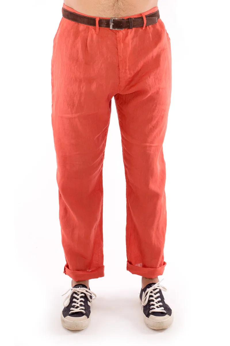RAVENS VIEW IBIZA RAVENS VIEW IBIZA Herren vegan Hose Positano Terracotta Orange, Dunkelorange, – Produktbild 1 von 1
