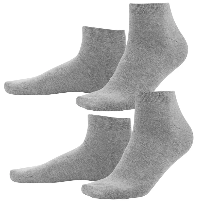 Living Crafts Living Crafts - Herren Sneaker-Socken, 2er-Pack (98% Bio-Baumwolle; 2% Elasthan), Grau, – Produktbild 2 von 4