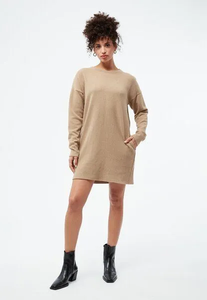 Givn Berlin Givn Berlin Kleid GBJOSEFFA relaxed Fit aus recycelter Baumwolle, Beige, – Produktbild 1 von 3