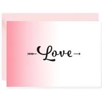 Bow & Hummingbird Bow & Hummingbird Mini-Grußkarte Love – Produktbild 1 von 1