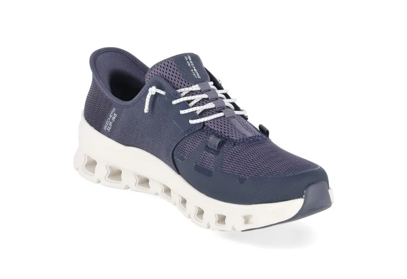 Skechers Skechers Slip On Sneaker 232930 NVY Herren Textil & Synthetik blue Schnürschuh, Blau, – Produktbild 6 von 6