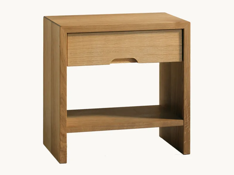 allnatura Nachttisch "Corvina" | H50xB50xT33 cm | unbehandelt, Buche, – Produktbild 1 von 2