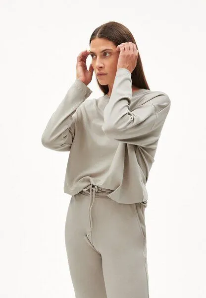 ARMEDANGELS ARMEDANGELS MAAILAA - Damen Sweatshirt Loose Fit aus TENCEL Lyocell Mix, Ash grey, – Produktbild 1 von 4