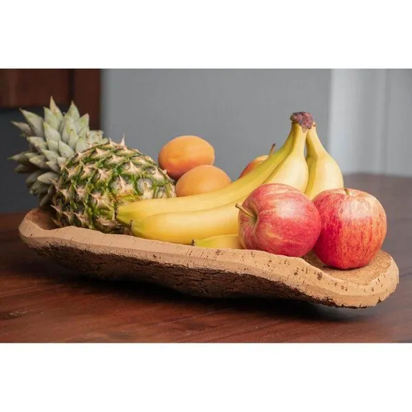 Kork-Deko Kork-Deko Naturkork Obstschale handgefertigt | Fair & Nachhaltig | 30x20cm | Veganes Wohnaccessoire – Produktbild 1 von 7