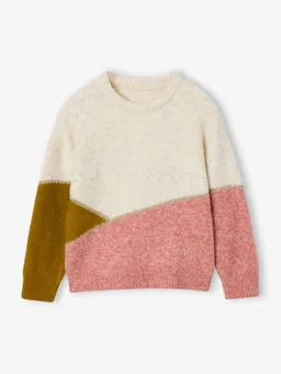 Vertbaudet Strickpullover in Colorblock Mädchen – Produktbild 1 von 1