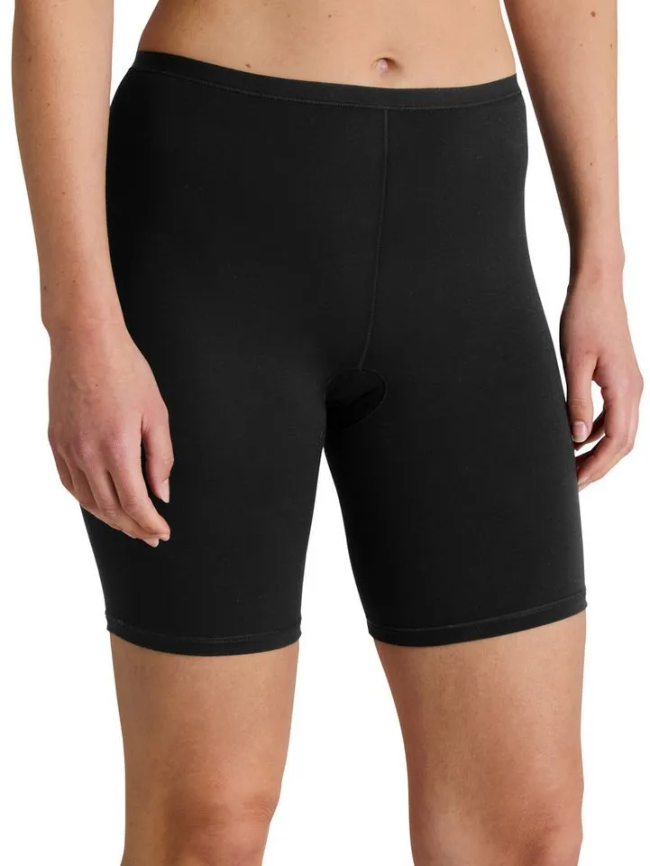 CALIDA CALIDA Slip Natural Comfort Single Jersey Qualität, elastisch, langes Bein, weich, Baumwoll-Mix, Schwarz, – Produktbild 1 von 4