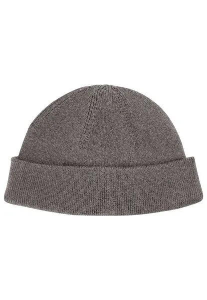 MELA MELA Feinstrick Mütze kurz Style LESH aus 100% Bio-Baumwolle, Bear melange, – Produktbild 1 von 3