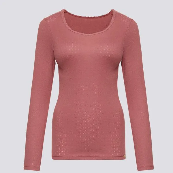 comazo|earth comazo|earth Shirt aus Biobaumwolle-Ajour | GOTS zertifiziert, Old rose, – Produktbild 4 von 4