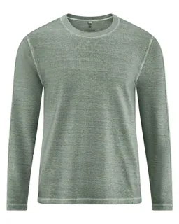 HempAge Hempage Herren vegan Langarmshirt In Thymiangrün – Produktbild 1 von 1