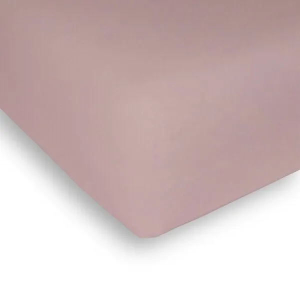 Hutch&Putch Hutch&Putch Elastisches Spannbettlaken - aus 100% Bio Baumwolle - Made in Germany - für Matratzen bis 25 cm Höhe - Spannbetttuch - Bettlaken, Rosa, – Produktbild 1 von 2
