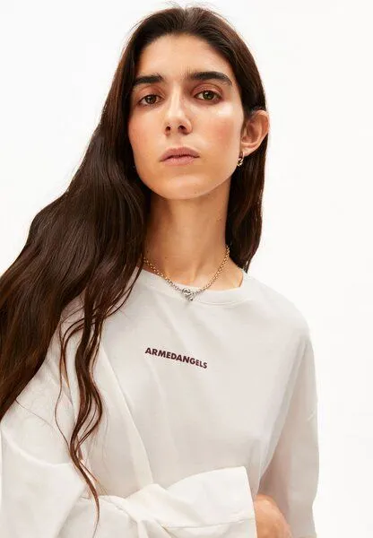ARMEDANGELS ARMEDANGELS FIETAA EARTH Damen Longsleeve 100% Bio-Baumwolle, Oatmilk, – Produktbild 3 von 4