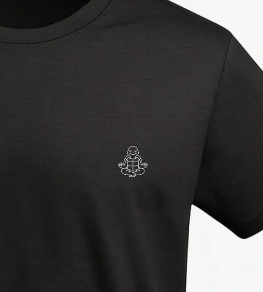 vis wear vis wear Schildkröte im Yoga Flow - Organic Shirt, Weiss, – Produktbild 3 von 4
