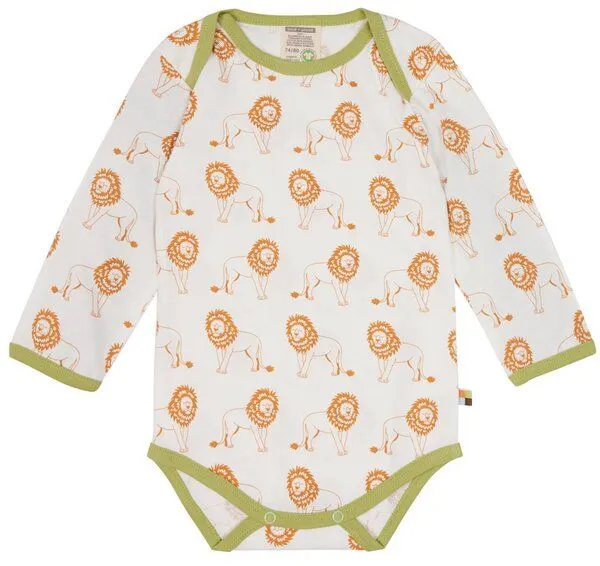 loud + proud loud + proud Babys & Kinder Body langarm Druck, GOTS-zertifiziert, Carrot(orange), – Produktbild 2 von 2