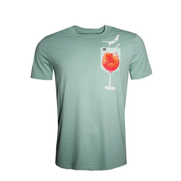 FÄDD FÄDD Herren T-Shirt Rundhals aus Bio-Baumwolle "Spritz BT" türkis grün, Grün, – Produktbild 1 von 4