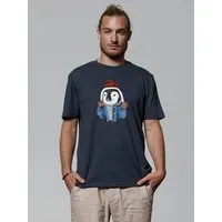 watapparel watapparel T-Shirt Unisex Pinguin, India ink grey, – Produktbild 1 von 1