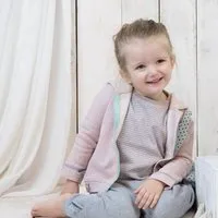 OrganicEra Baby Kapuzenjacke 'OrganicEra' aus Bio-Baumwolle, Rose melange (rose), – Produktbild 1 von 1