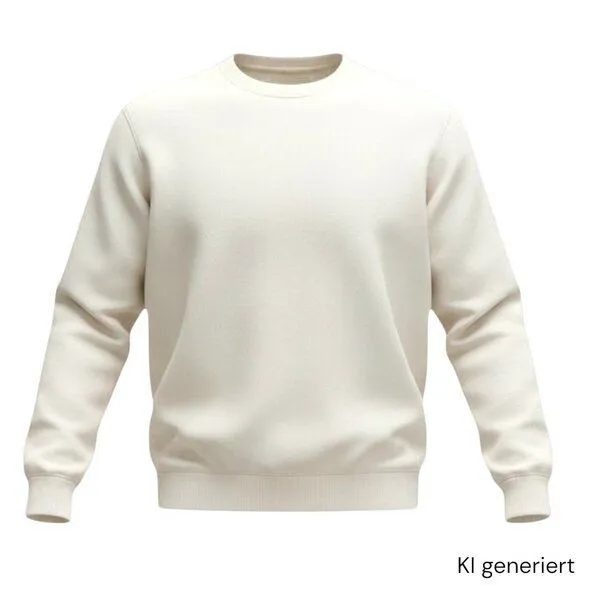 körber mode körber mode Sweatshirt Hanf Biobaumwolle Handarbeit, Weiss, – Produktbild 1 von 1