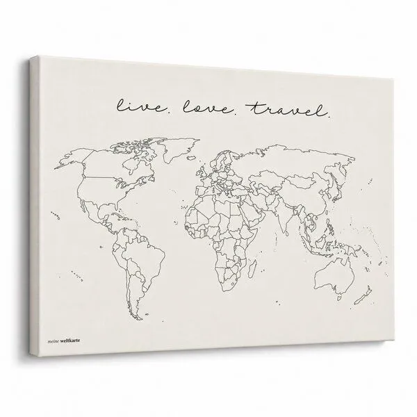 meine-weltkarte meine-weltkarte Weltkarte live.love.travel nachhaltig & handemade in Germany – Produktbild 7 von 8