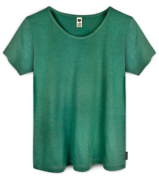 Gary Mash GARY MASH Damen Basicshirt aus Bambusviskose, Grün, – Produktbild 2 von 4