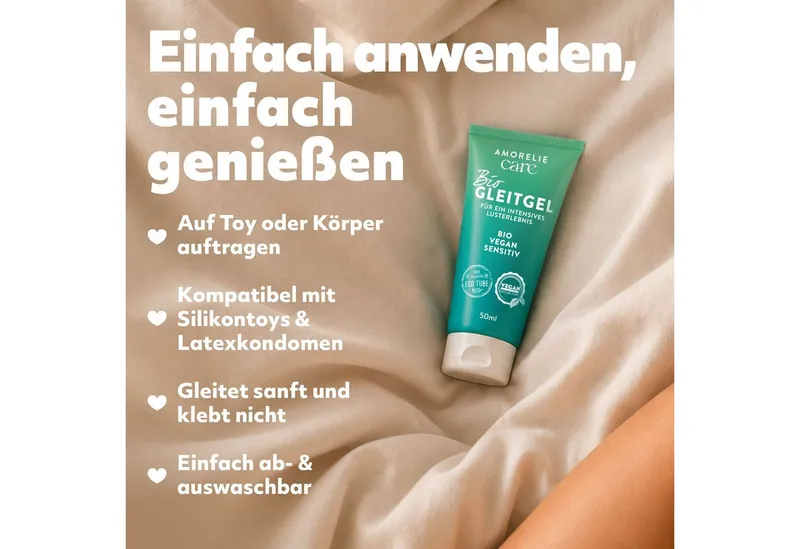 AMORELIE Gleitgel AMORELIE Care Bio Gleitgel wasserbasiert – Produktbild 5 von 5