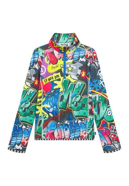 WeeDo WeeDo Langarmshirt „Cosmo Sprayprint“, Grafitti print, – Produktbild 2 von 4