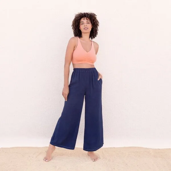 Jaya Jaya CAROLINA - Damen - Bra für Yoga aus Biobaumwolle, Melon/orange, – Produktbild 1 von 4