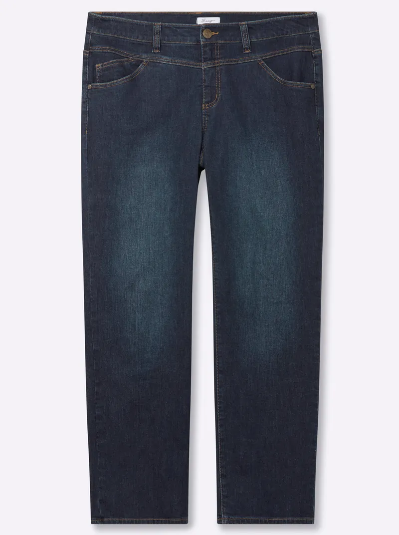 sheego Jeans dark blue used, Dark blue used, – Produktbild 1 von 2
