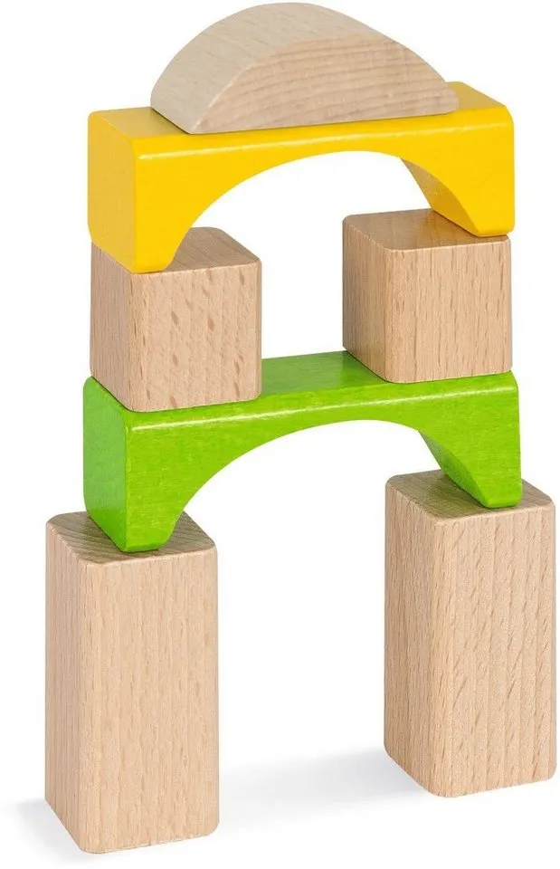 eichhorn eichhorn Holzbausteine, natur/bunt Spielbausteine, (60 St), Bunt, – Produktbild 4 von 8