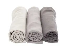 HANS NATUR Spucktücher Bio-Baumwolle 3er Set "Anthrazit" Maße 75 x 75 cm – Produktbild 1 von 1