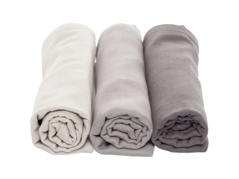 HANS NATUR HANS NATUR Spucktücher Bio-Baumwolle 3er Set Maße 75 x 75 cm, Mehrfarbig, – Produktbild 1 von 2