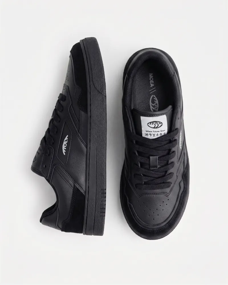 MoEa MoEa Herren vegan Sneaker Origin Low Komplett Schwarz Corn, Schwarz, – Produktbild 1 von 2