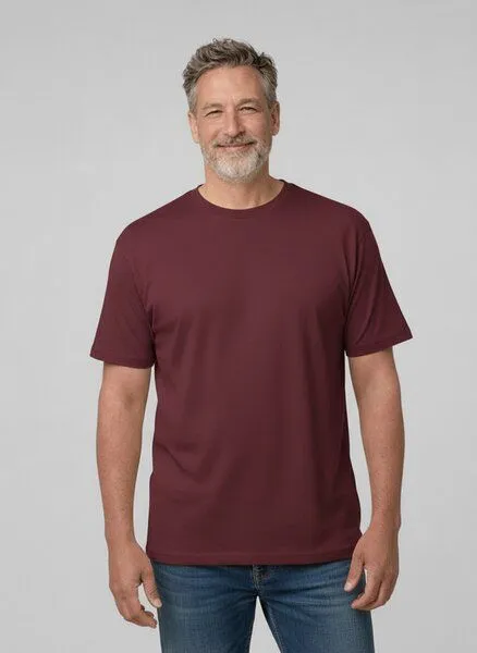 UNIPOLAR UNIPOLAR Basic T-Shirt Modell: Creative, Burgundy (rot), – Produktbild 1 von 1