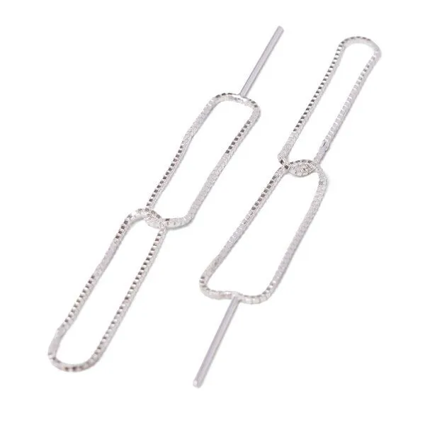 Jonathan Radetz Jewellery Jonathan Radetz Jewellery Stecker FINEFINE, Silber 925, Länge 50 mm, Handmade in Germany – Produktbild 4 von 4