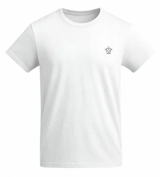 vis wear vis wear Schildkröte mit Herz für die Liebe - Organic Shirt, Weiss, – Produktbild 4 von 4