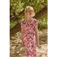 Tranquillo Kleid Idaa aus EcoVero™ Viskose - berry bird / 38 – Produktbild 1 von 3