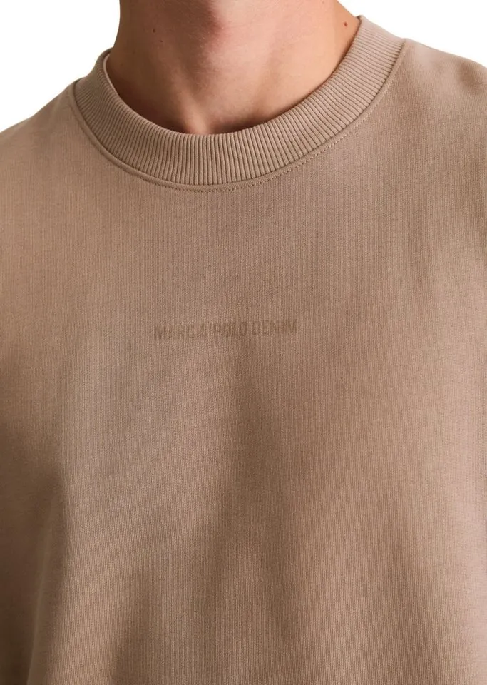 Marc O'Polo DENIM Sweatshirt aus weichem Bio-Baumwoll-Sweat, Braun, – Produktbild 4 von 5