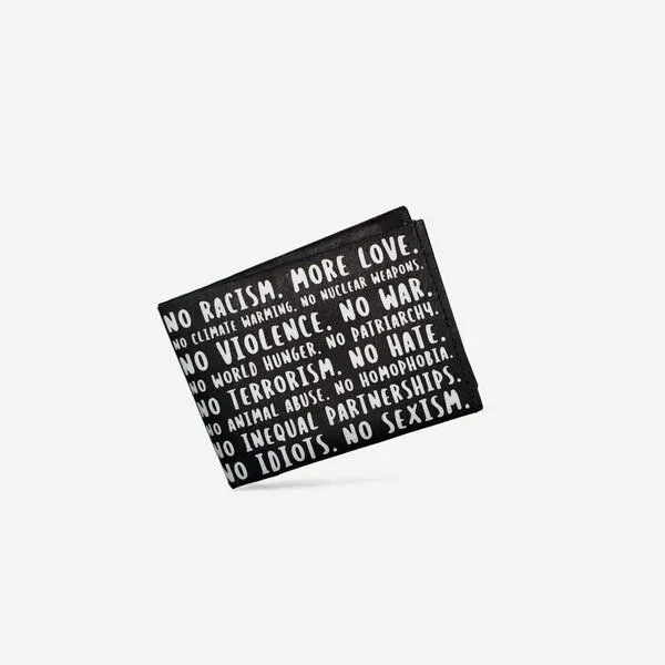 paprcuts paprcuts RFID Portemonnaie, No means no (schwarz weiß), – Produktbild 1 von 4