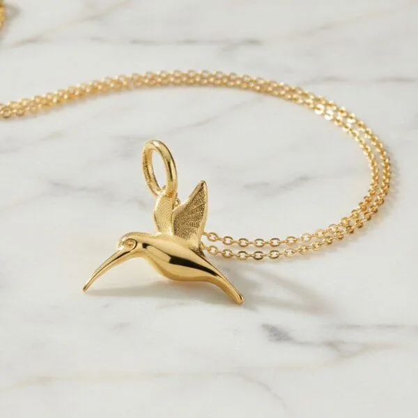 MOANINA MOANINA Kette Kiyomi Kolibri 8k Echtgold, Gold, – Produktbild 1 von 3
