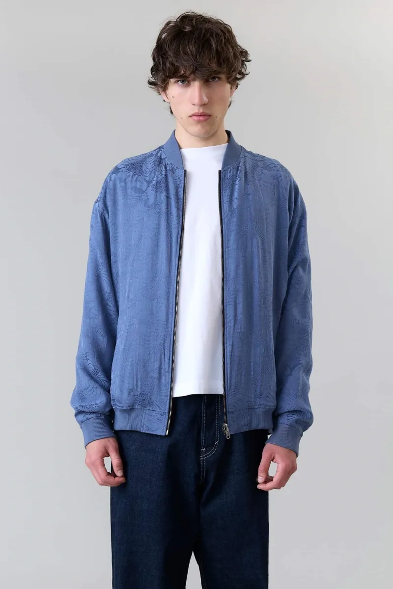 Yahmo Yahmo Herren vegan Jacke Bomber Reversible Fred Zen Indigo/Blue, Blau, – Produktbild 2 von 2