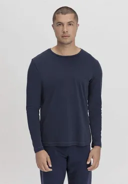 hessnatur hessnatur Langarm-Schlafshirt aus reiner Bio-Baumwolle – Produktbild 1 von 1