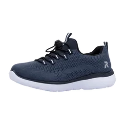 Rieker Rieker Mesh Slipper m. Zip für Damen, blau, Größe 41 EU – Produktbild 1 von 1