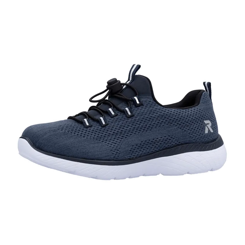 Rieker Rieker Mesh Slipper m. Zip für Damen, blau, Größe 41 EU, Blau, – Produktbild 1 von 5