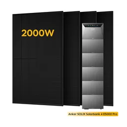 Anker Anker SOLIX Solarbank 4 E5000 Pro, mit 4 x 500 Bifaziale Solarmodule, by Powerness - 30kWh / ohne Zubehör / Selbstabholung – Produktbild 1 von 1